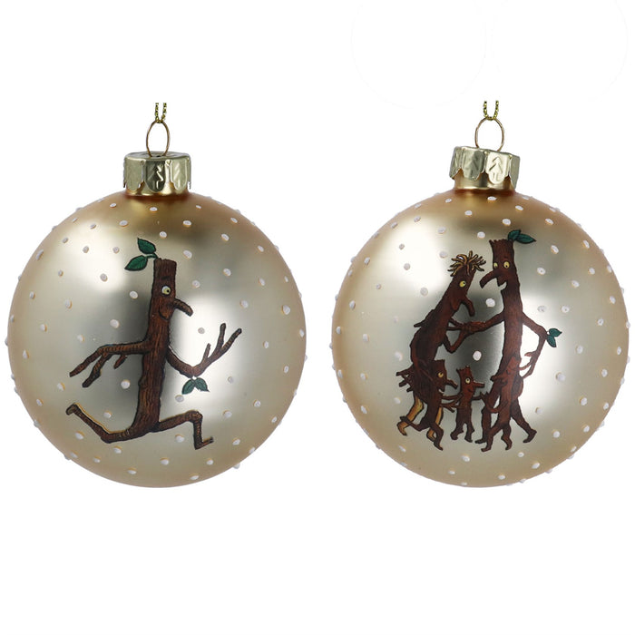 Gisela Graham The Gruffalo Gold Matt Glass Bauble
