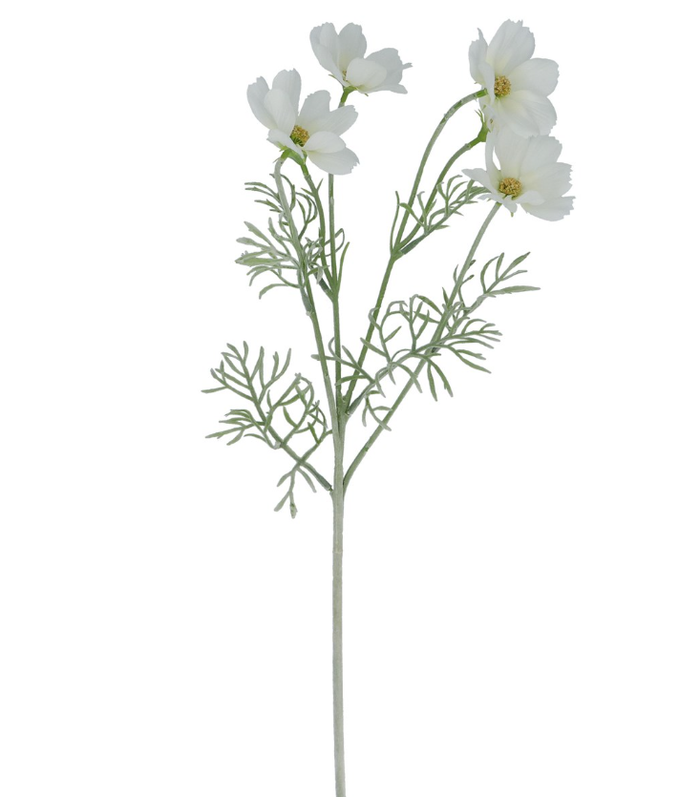 Gisela Graham White Cosmos Spray