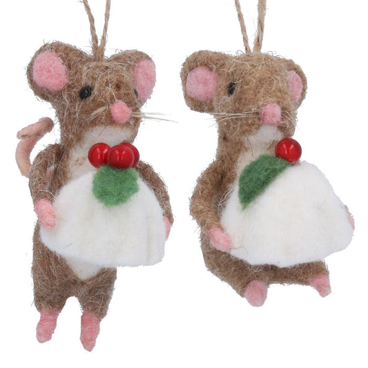 Gisela Graham Wool Hanging Decoration