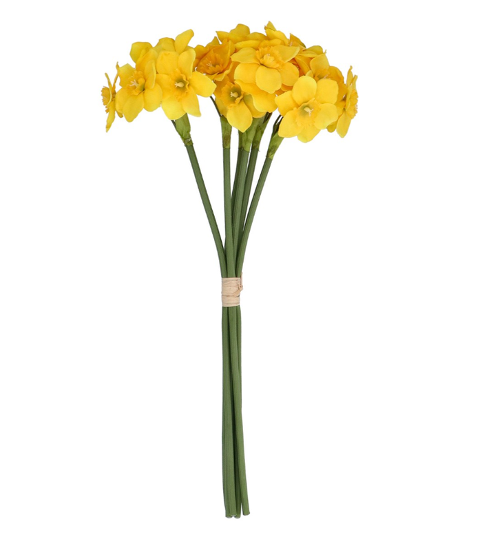 Gisela Graham Yellow Narcissus Bunch - 41cm