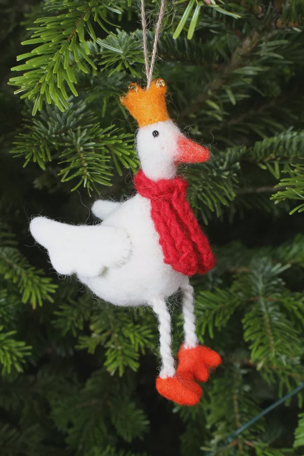 Golden Goose Christmas Decoration