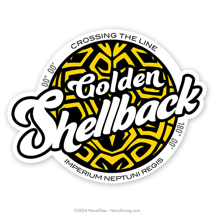"Golden Shellback" | 5.5 inch Vinyl Decal