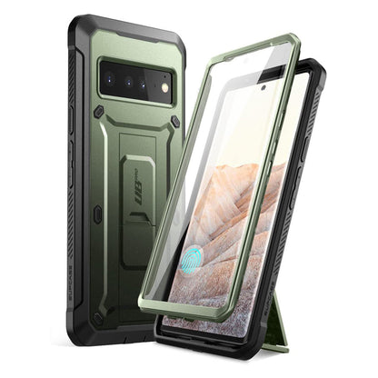 Google Pixel 6 Pro Unicorn Beetle PRO Rugged Holster Case-Dark Green