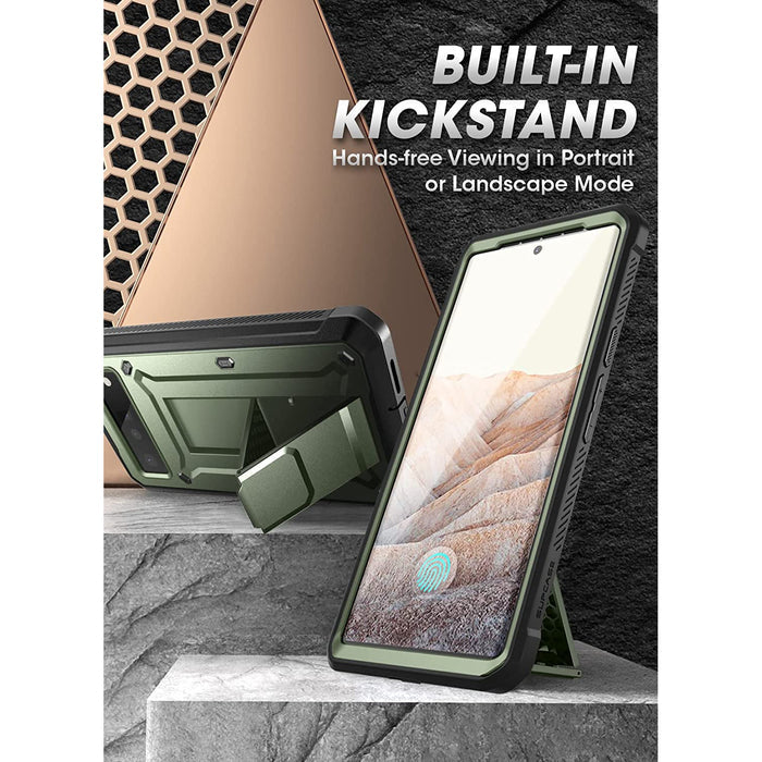 Google Pixel 6 Pro Unicorn Beetle PRO Rugged Holster Case-Dark Green