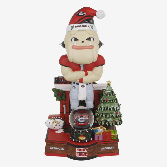 Hairy Dawg Georgia Bulldogs Snow Globe NCAA Bobblehead