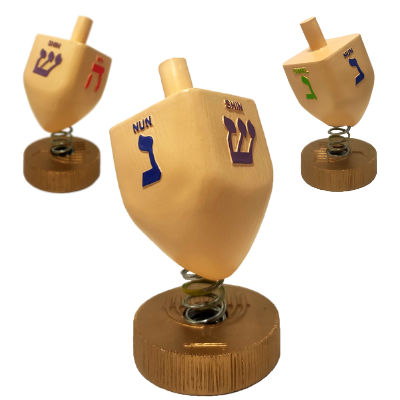 Hanukkah Menorah Dreidel Bobbles