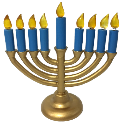 Hanukkah Menorah Dreidel Bobbles