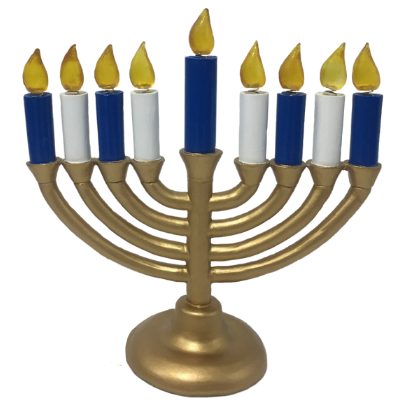 Hanukkah Menorah Dreidel Bobbles