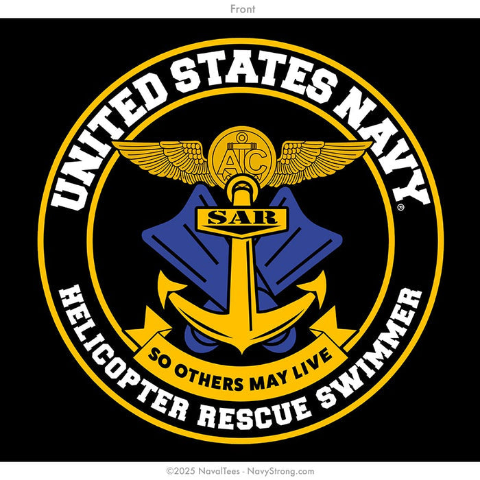 "Helo Rescue Swimmer" Tee | Black