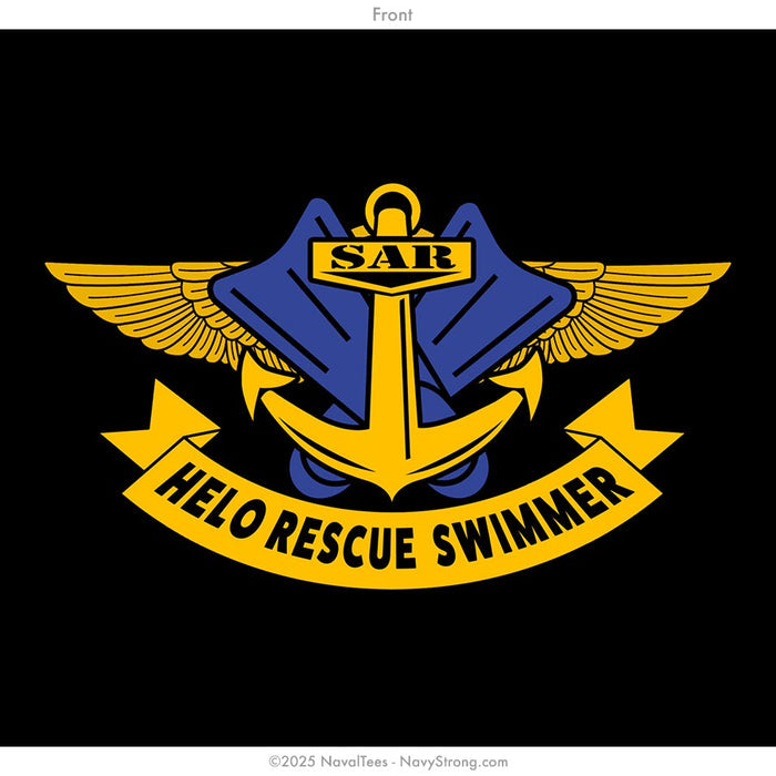 "Helo Rescue Swimmer" Tee | Black