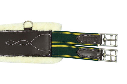 Henri de Rivel Anatomic Jumping Belly Guard Girth with Sherpa Fleece
