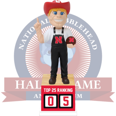 Herbie Husker Nebraska Cornhuskers Basketball Top 25 Ranking Tracker Bobblehead (Presale)