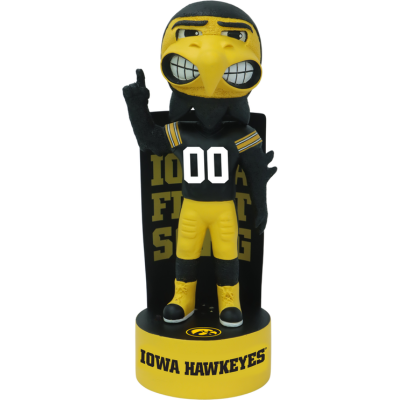 Herky the Hawk Iowa Hawkeyes Mascot School Song Bobblehead