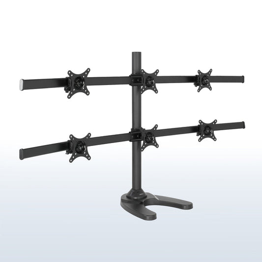 High grade steel and aluminum hex monitor stand.