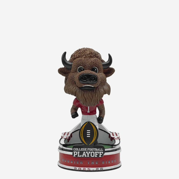 Hoosier the Bison Indiana Hoosiers 2025 College Football Playoff Mini Bighead Bobblehead
