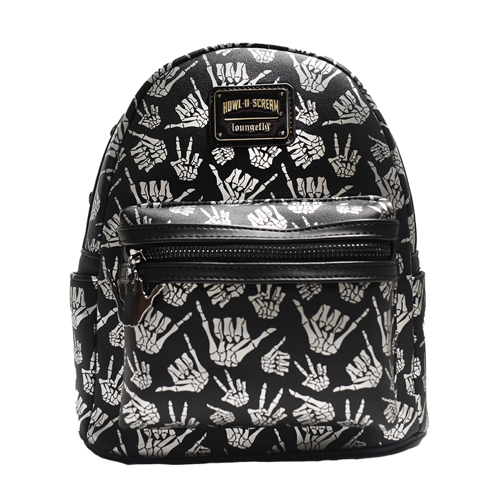 Howl-O-Scream Skeleton Hands Loungefly Backpack - SeaWorld Shop