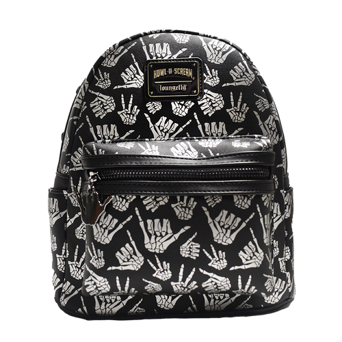 Howl-O-Scream Skeleton Hands Loungefly Backpack - SeaWorld Shop