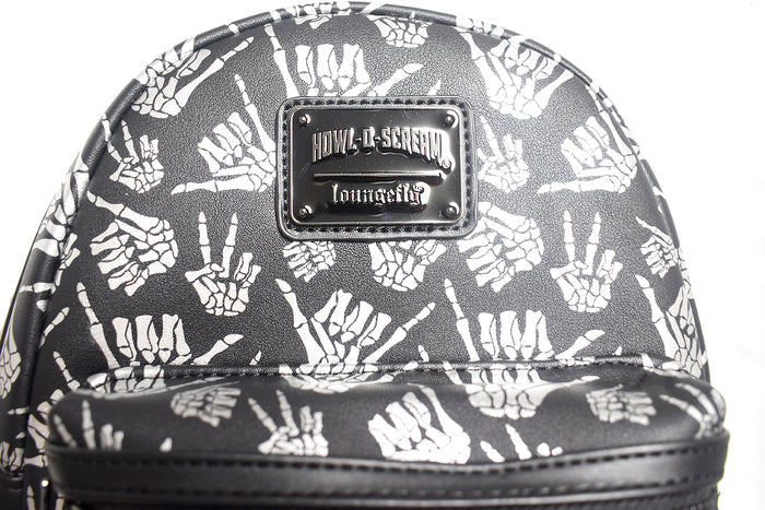 Howl-O-Scream Skeleton Hands Loungefly Backpack - SeaWorld Shop