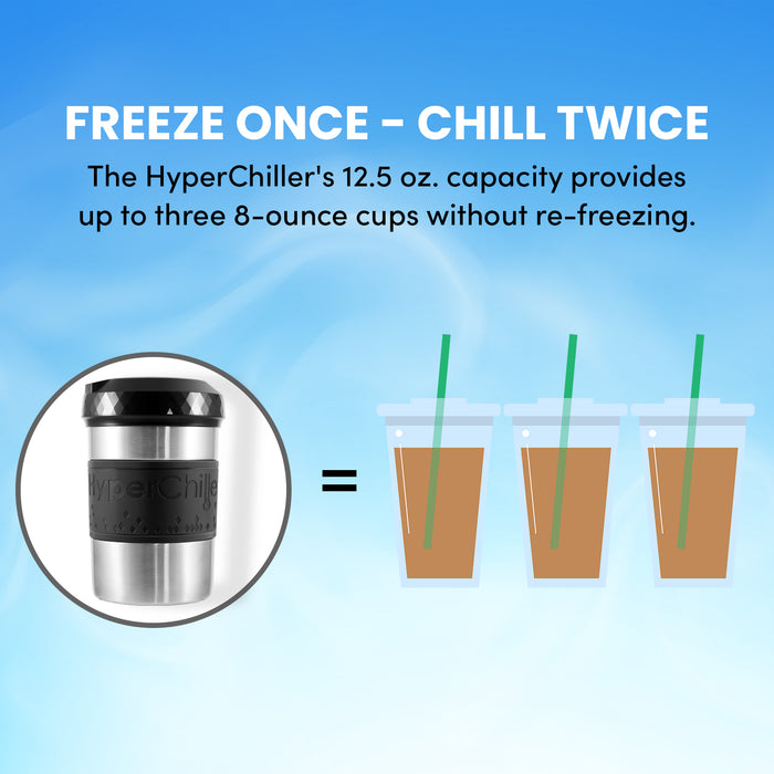 Hyperchiller Instant Coffee/Beverage Cooler, Stainless Steel