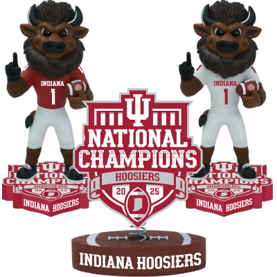 Indiana Hoosiers 2025 CFP National Champions Bobbleheads (Presale)