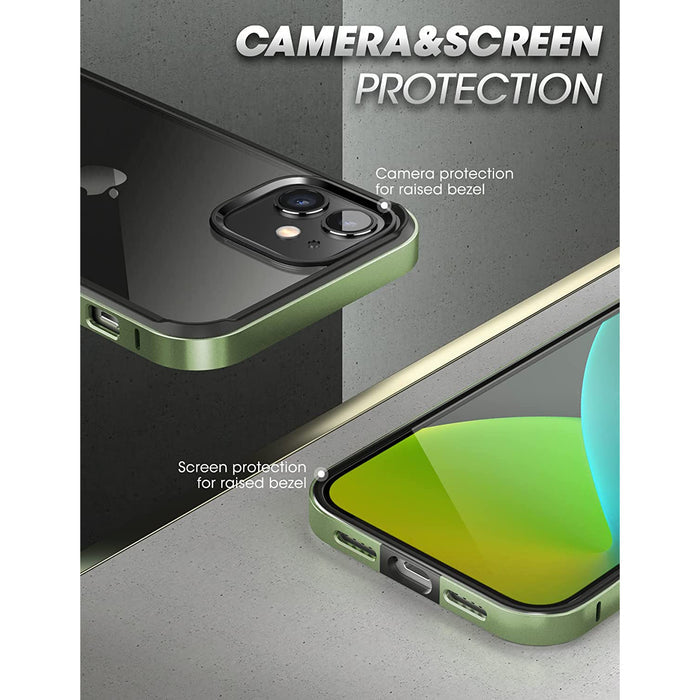 iPhone 11 6.1 inch Unicorn Beetle Edge Clear Bumper Case-Dark Green