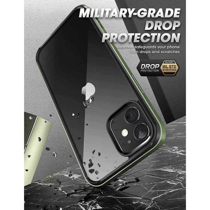 iPhone 11 6.1 inch Unicorn Beetle Edge Clear Bumper Case-Dark Green