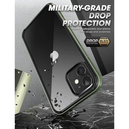 iPhone 11 6.1 inch Unicorn Beetle Edge Clear Bumper Case-Dark Green