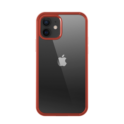 iPhone 11 6.1 inch Unicorn Beetle Edge Clear Bumper Case-Metallic Red