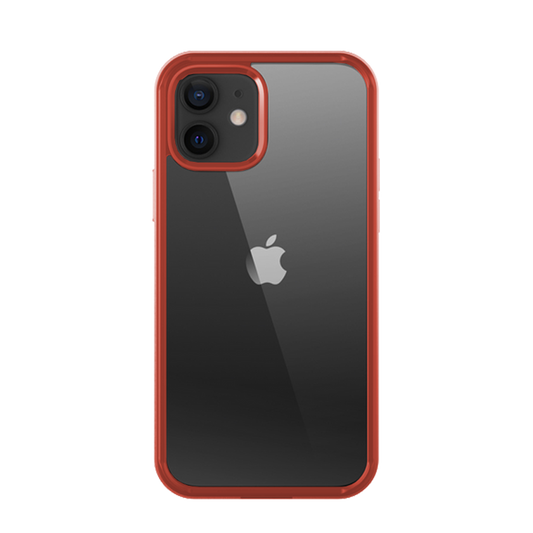 iPhone 11 6.1 inch Unicorn Beetle Edge Clear Bumper Case-Metallic Red