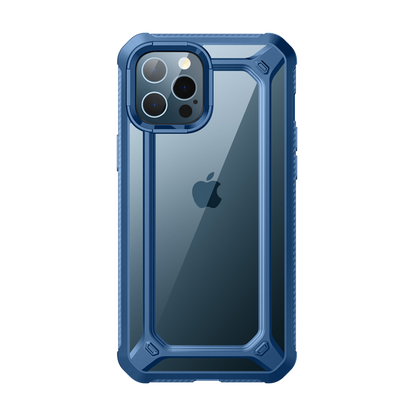 iPhone 12 Pro Max 6.7 inch Unicorn Beetle Exo Clear Case-Blue