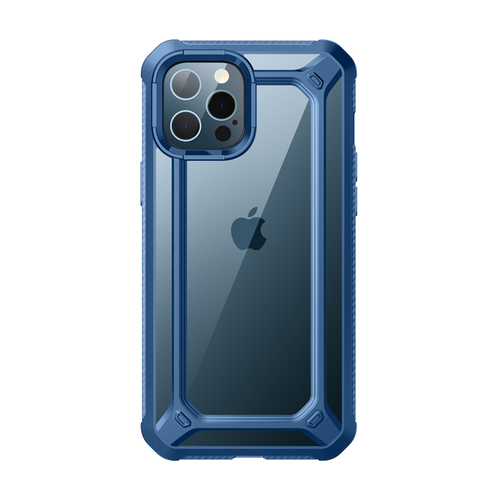 iPhone 12 Pro Max 6.7 inch Unicorn Beetle Exo Clear Case-Blue
