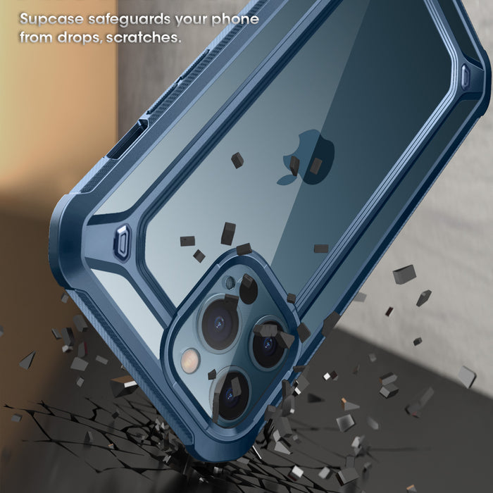 iPhone 12 Pro Max 6.7 inch Unicorn Beetle Exo Clear Case-Blue