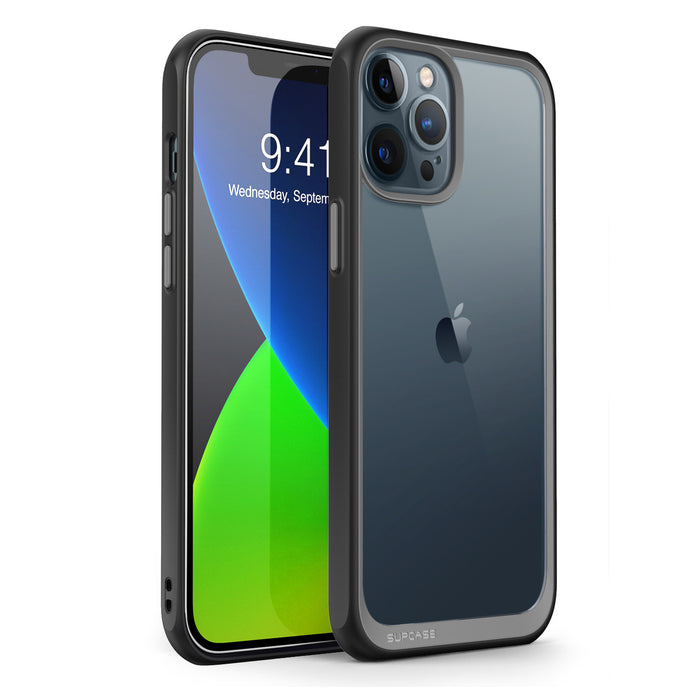 iPhone 12 Pro Max 6.7 inch Unicorn Beetle Style Slim Clear Case-Black