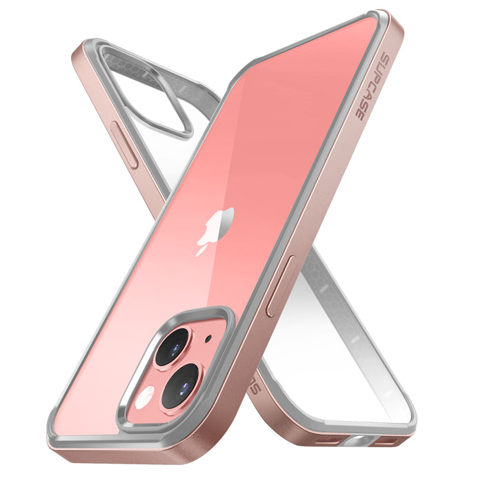 iPhone 13 6.1 inch Unicorn Beetle Edge Clear Bumper Case-Peach