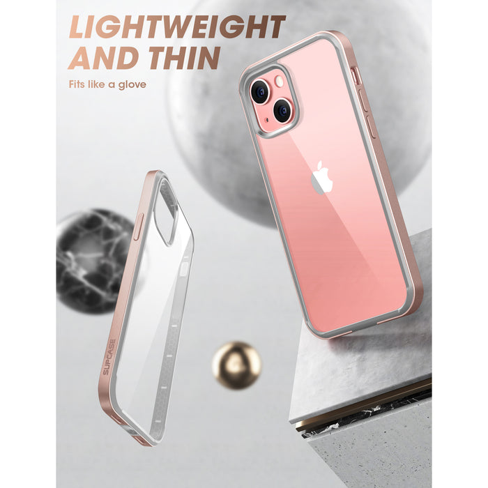 iPhone 13 6.1 inch Unicorn Beetle Edge Clear Bumper Case-Peach