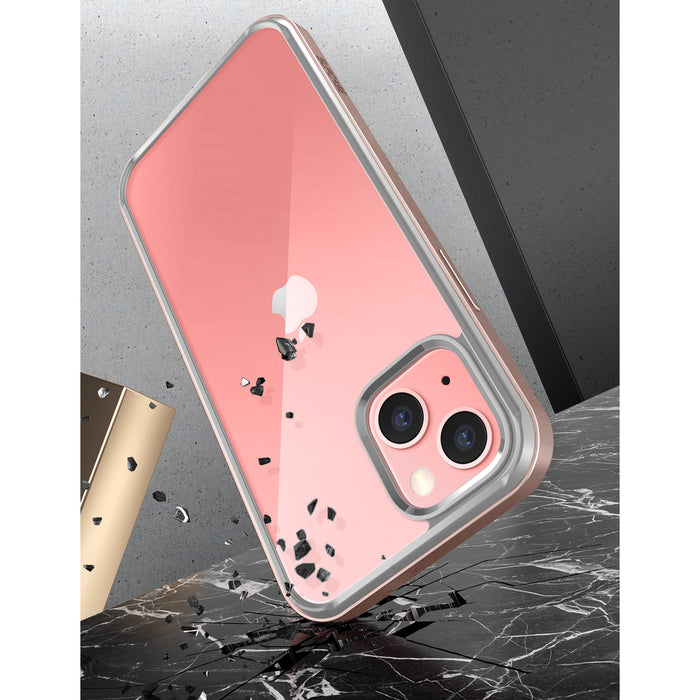 iPhone 13 6.1 inch Unicorn Beetle Edge Clear Bumper Case-Peach