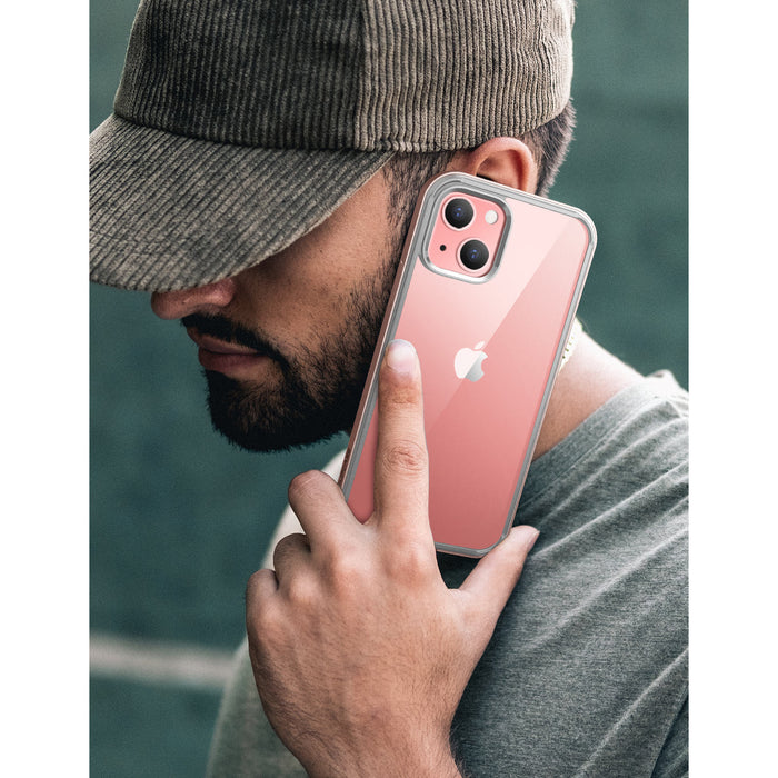 iPhone 13 6.1 inch Unicorn Beetle Edge Clear Bumper Case-Peach