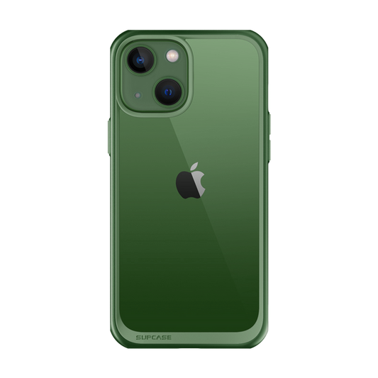 iPhone 13 6.1 inch Unicorn Beetle Style Slim Clear Case-Green