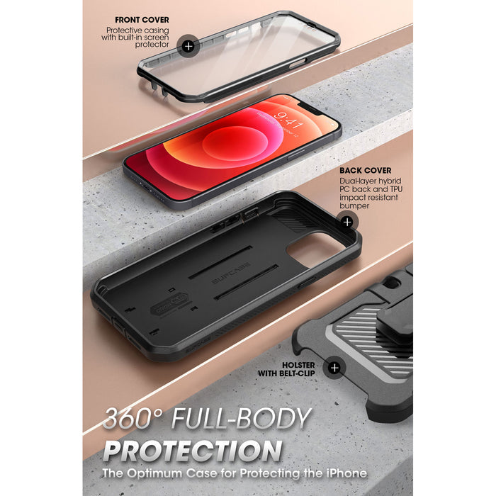iPhone 13 mini 5.4 inch Unicorn Beetle Pro Rugged Case-Black
