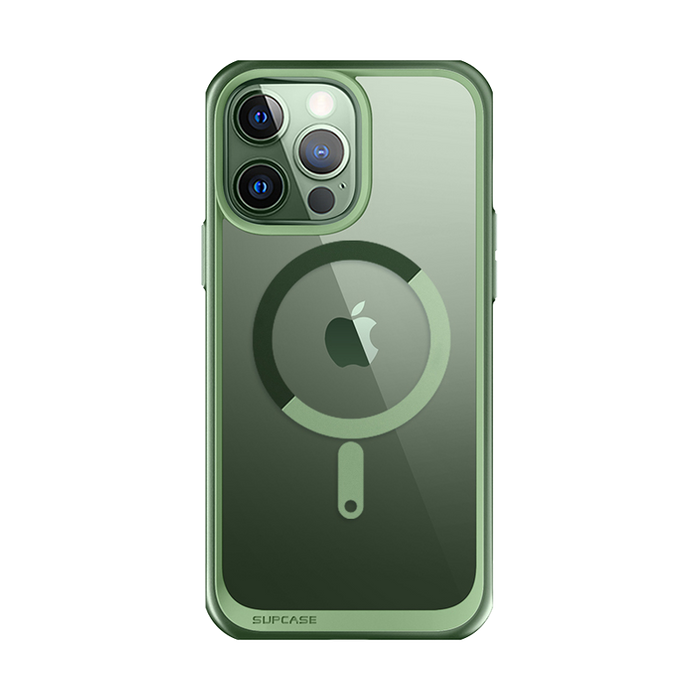 iPhone 13 Pro 6.1 inch Unicorn Beetle MAG Slim Clear MagSafe Case-Green