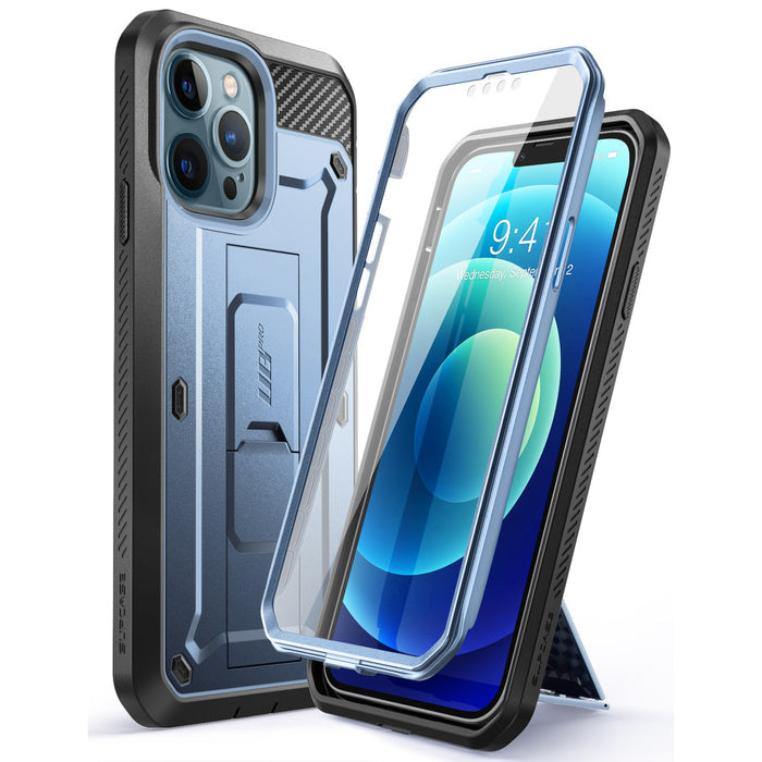 iPhone 13 Pro 6.1 inch Unicorn Beetle Pro Rugged Case-Metallic Blue