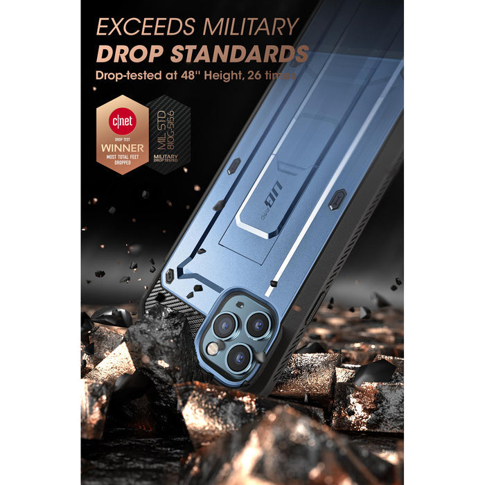 iPhone 13 Pro 6.1 inch Unicorn Beetle Pro Rugged Case-Metallic Blue