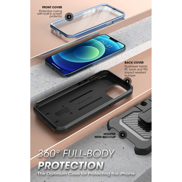 iPhone 13 Pro 6.1 inch Unicorn Beetle Pro Rugged Case-Metallic Blue