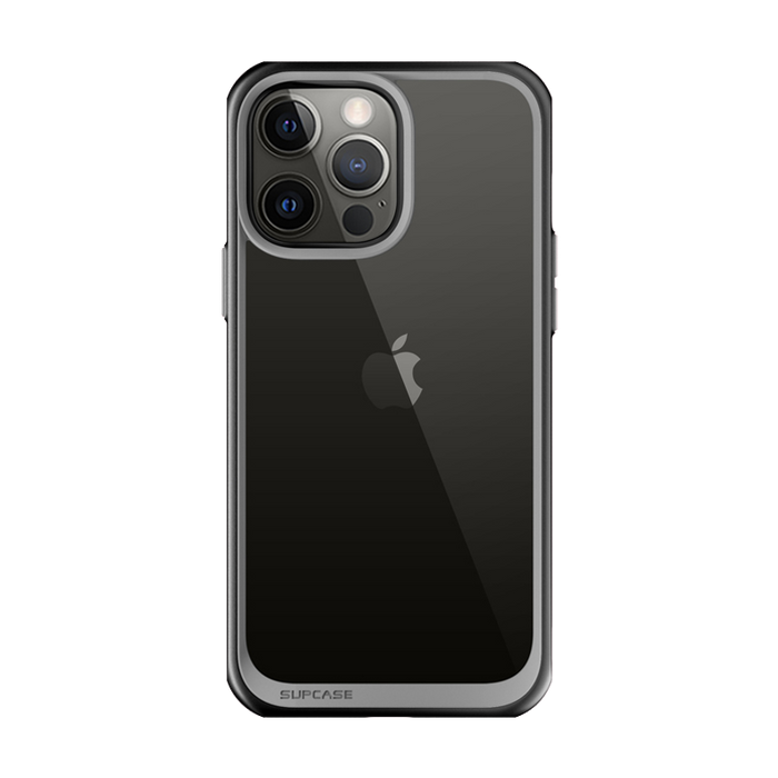 iPhone 13 Pro 6.1 inch Unicorn Beetle Style Slim Clear Case-Black