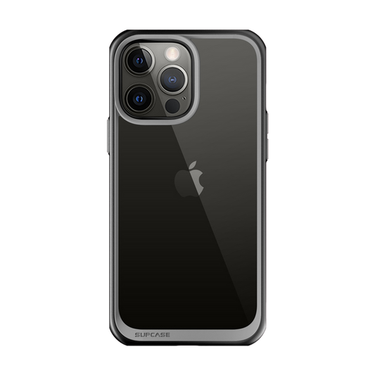 iPhone 13 Pro 6.1 inch Unicorn Beetle Style Slim Clear Case-Black