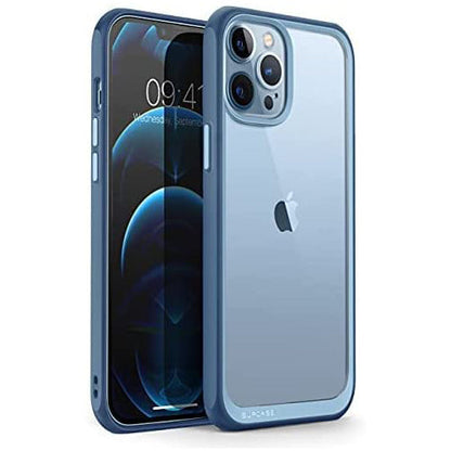 iPhone 13 Pro 6.1 inch Unicorn Beetle Style Slim Clear Case-Blue