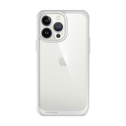 iPhone 13 Pro 6.1 inch Unicorn Beetle Style Slim Clear Case-Gray