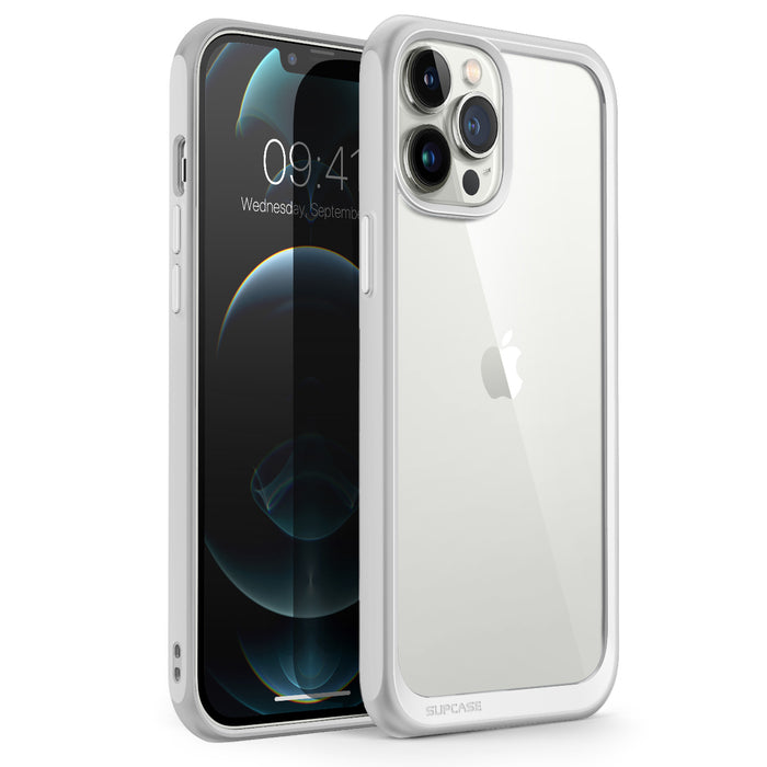 iPhone 13 Pro 6.1 inch Unicorn Beetle Style Slim Clear Case-Gray