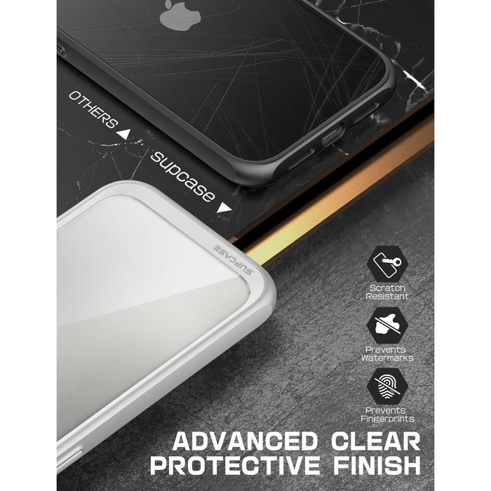 iPhone 13 Pro 6.1 inch Unicorn Beetle Style Slim Clear Case-Gray