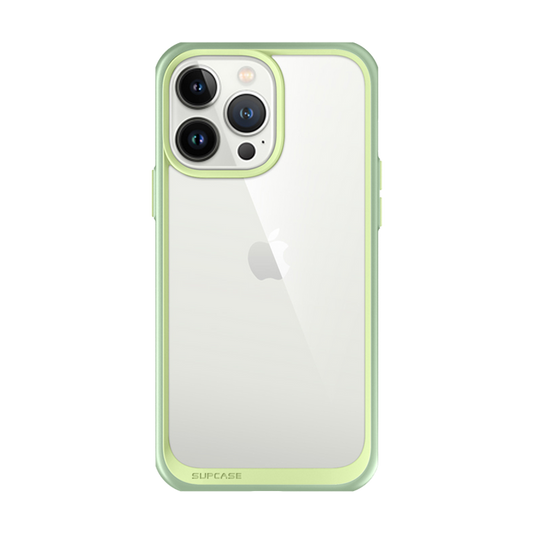 iPhone 13 Pro 6.1 inch Unicorn Beetle Style Slim Clear Case-Mint Green